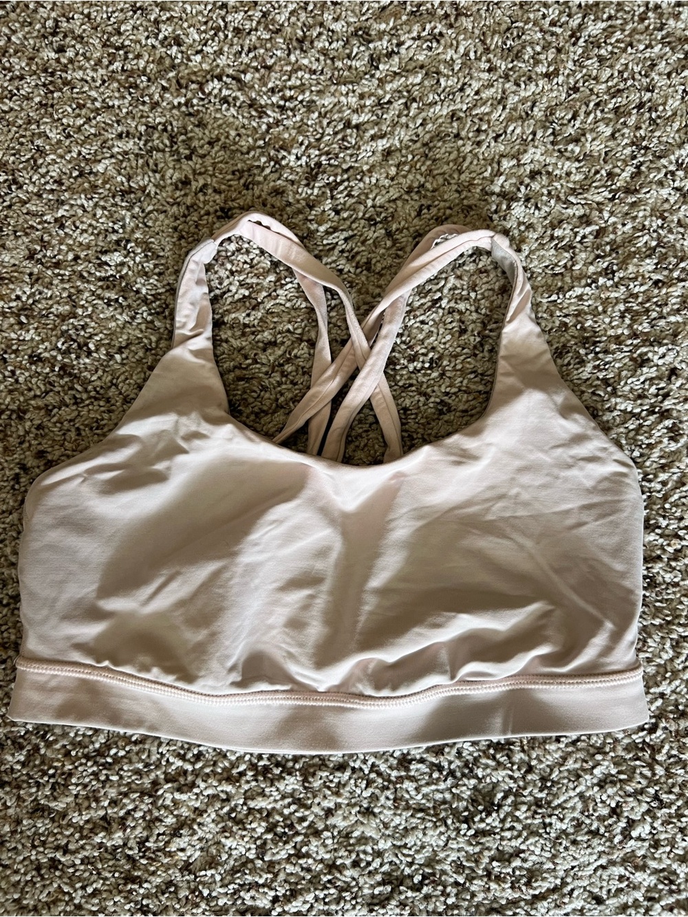 lululemon athletica Pale Blush Strappy Low-Impact Sports Bra